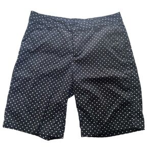 Riders by Lee Navy and White Polka Dot Long‎ Preppy Shorts Size Medium